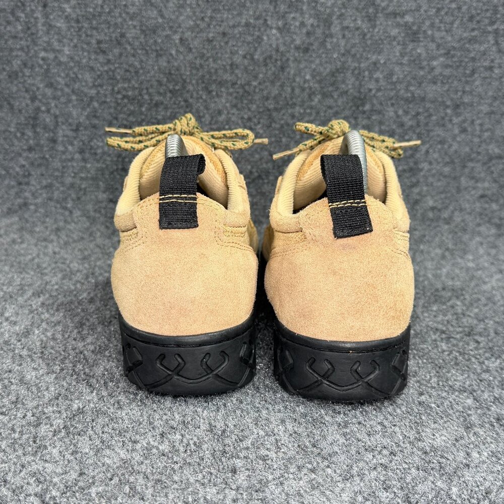 Bike Vintage Hiking Shoe Womens Size 8 Tan Canvas Burlap Suede Low Lace Athletic - Picture 6 of 12